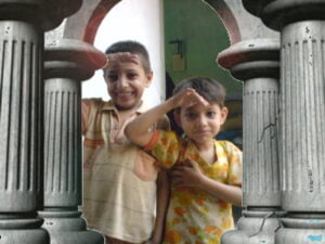 میرا بیٹا سعد اور بیٹی نفیسہ کا بچپن