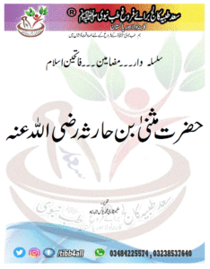 Read more about the article فاتحین اسلام۔۔۔حضرت مثنیٰ بن حارثہ رضی اللہ عنہ