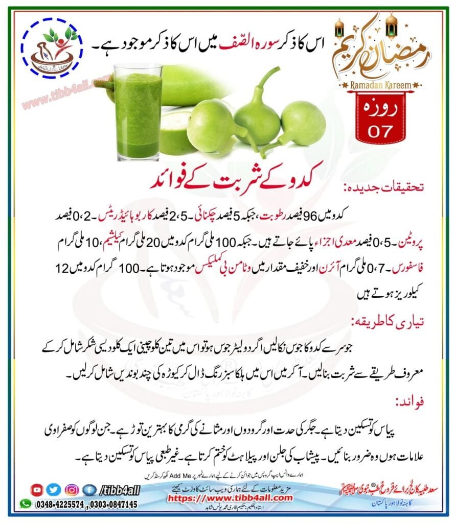 کدو کا شربت