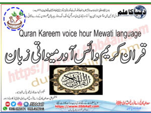 Read more about the article Quran Kareem voice hour Mewati language