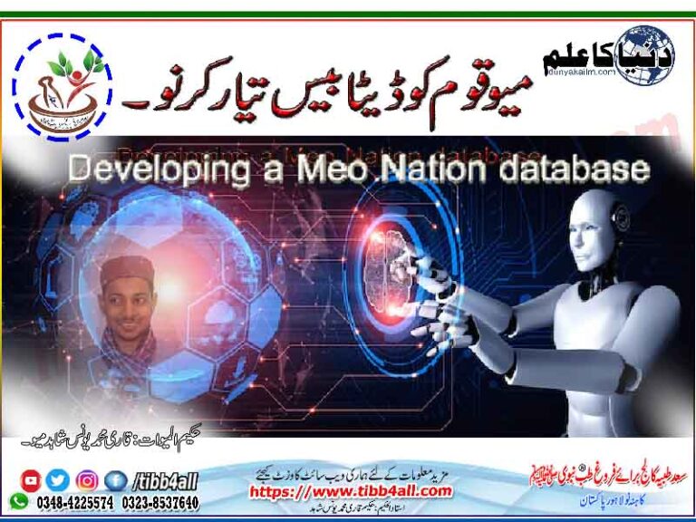 Developing a Meo Nation database--www.dunyakailm.com