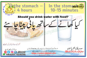 Should you drink water with food