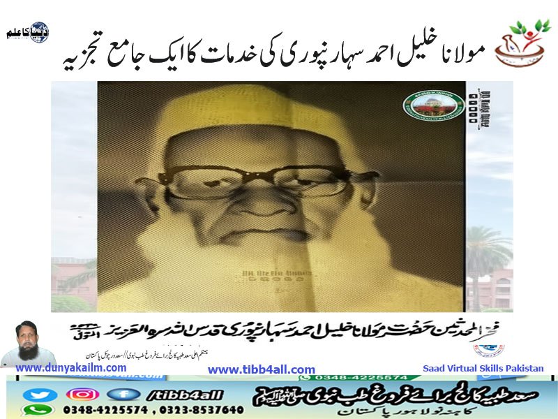 : مولانا خلیل احمد سہارنپوری کی خدمات کا ایک جامع تجزیہ