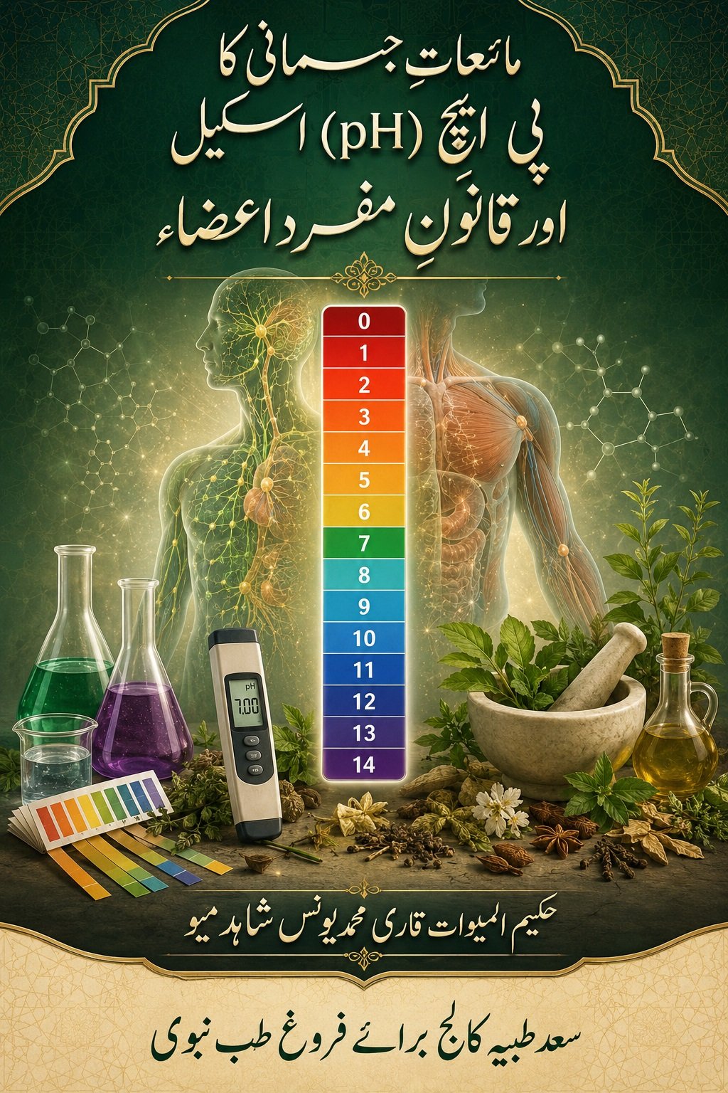مائعاتِ جسمانی کا پی ایچ اسکیل اور قانونِ مفرد اعضاء